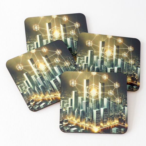 Item preview, Illuminated Futuristic Metropolis designed and sold by Marinaso.