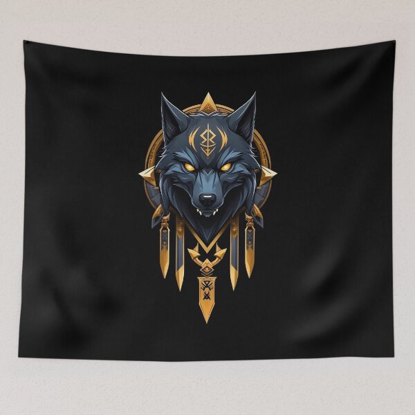 Item preview, Mystic Wolf Totem designed and sold by Designial.