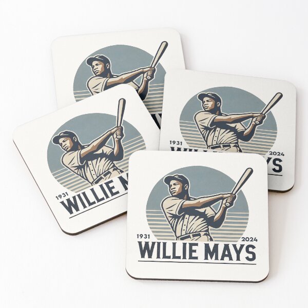Item preview, Vintage Willie Mays Baseball Tribute Art designed and sold by Retro Travel Design.