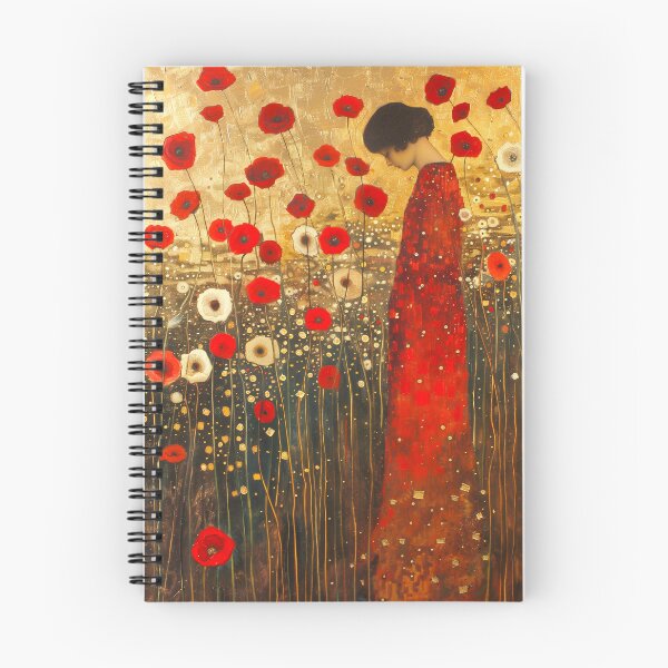 Item preview, Woman with poppy flowers designed and sold by WhimsyPixs.