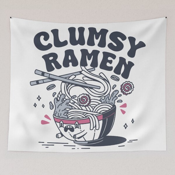 Item preview, Cute Clumsy ramen designed and sold by Faissal Thomass.