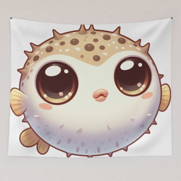 Item preview, Adorable Pufferfish: Cute Ocean Friend designed and sold by Canaba.