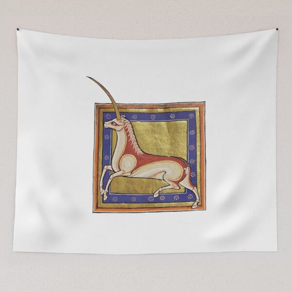 Item preview, Monoceros Unicorn Aberdeen Bestiary Manuscript 16th Century designed and sold by rosaliemillen.