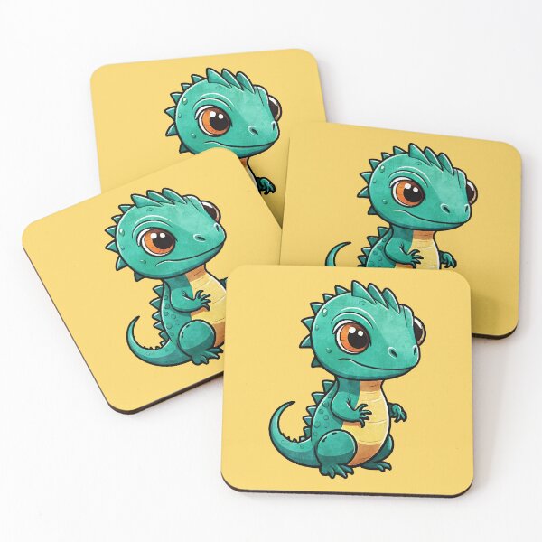 Item preview, Cute green lizard designed and sold by strixvariaart.