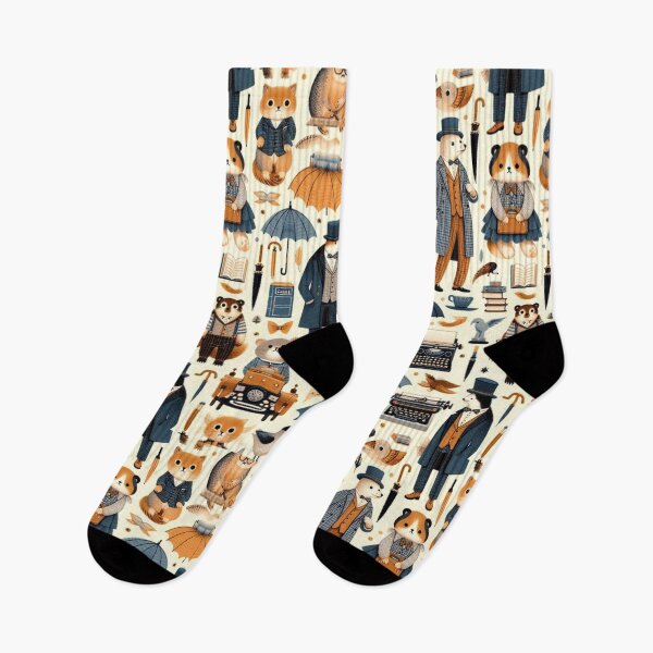 Item preview, Whimsical Dapper Animals | Perfect Pattern for Nurseries and Kids Decor designed and sold by litchick1977.