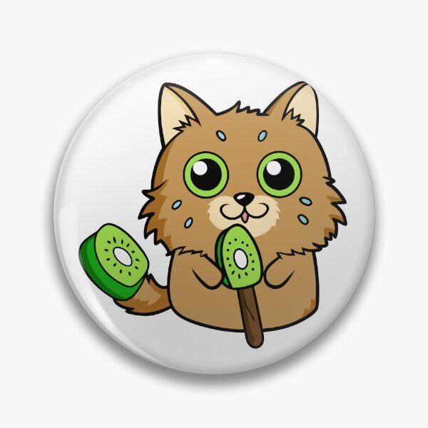 Item preview, Fluffy Cat Enjoying Kiwi Popsicles with Friends designed and sold by omerfdln34.