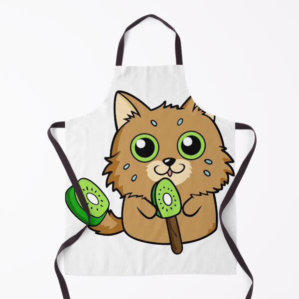 Item preview, Fluffy Cat Enjoying Kiwi Popsicles with Friends designed and sold by omerfdln34.