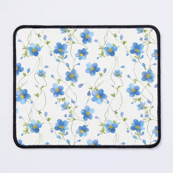 Item preview, Mesmerizing Myosotis: Forget-me-not flowers captivating pattern designed and sold by Margival.