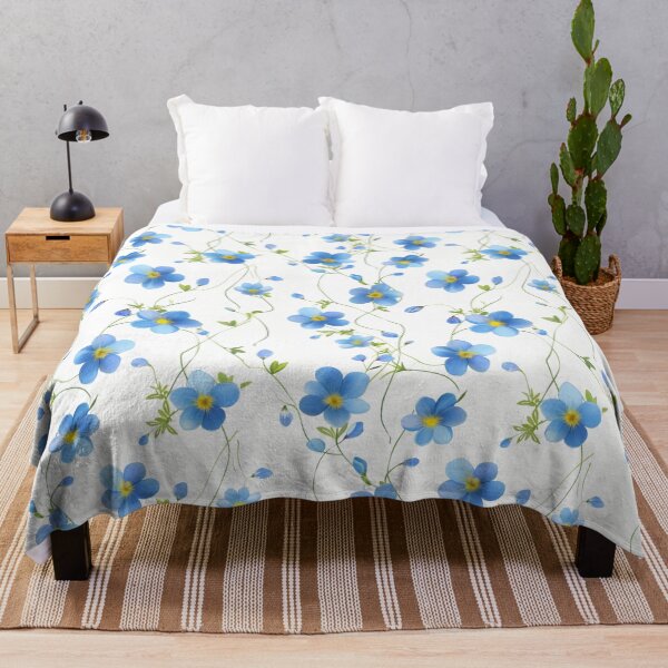 Item preview, Mesmerizing Myosotis: Forget-me-not flowers captivating pattern designed and sold by Margival.