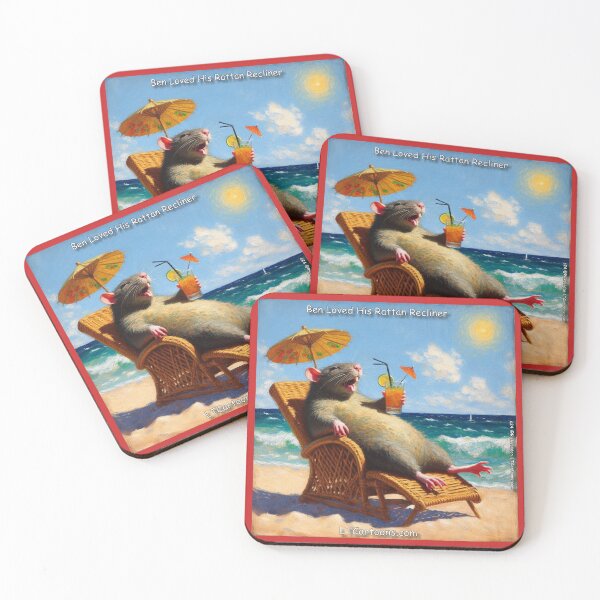 Item preview, Rattan Furniture Beach Chairs For Rats designed and sold by Rick London Gifts.