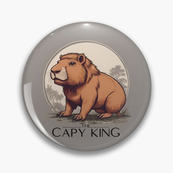 Item preview, The Capy King, Capy, Capybara, Big Capy, Lion Capy designed and sold by GOLDENGARDENART.