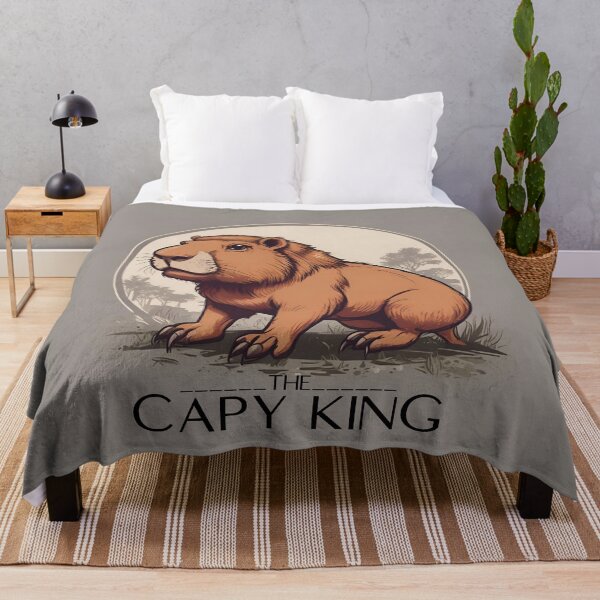 Item preview, The Capy King, Capy, Capybara, Big Capy, Lion Capy designed and sold by GOLDENGARDENART.