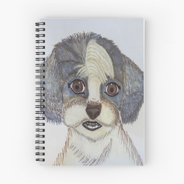 Item preview, Beautiful grey and white dog with big eye's designed and sold by Valeriepepper.