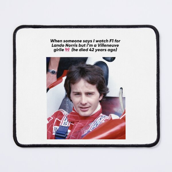 Item preview, Gilles Villeuve girlie meme designed and sold by cceridwenx.