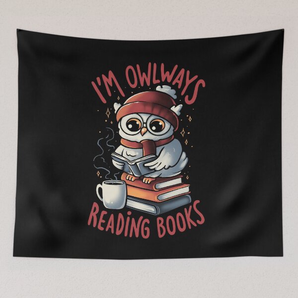 Item preview, Owlways Reading Books - Sarcasm Funny Cute Owl Books Adorable Gift designed and sold by EduEly.
