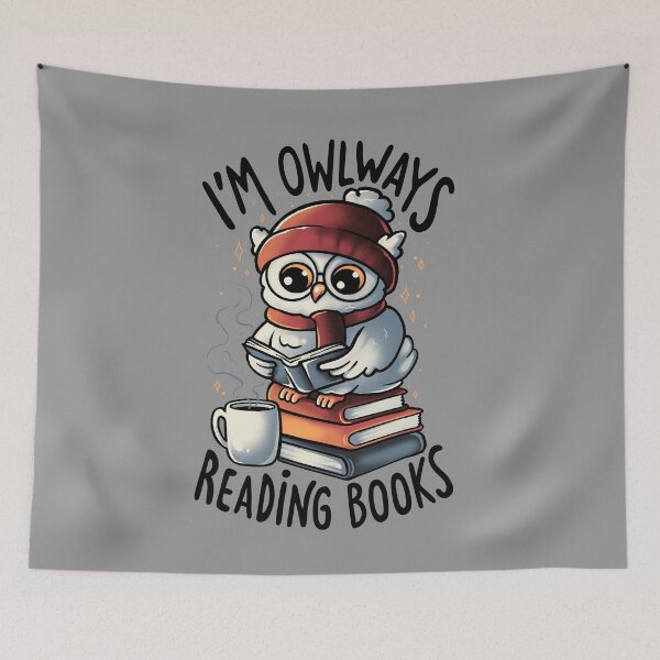 Item preview, Owlways Reading Books - Sarcasm Funny Cute Owl Books Adorable Gift designed and sold by EduEly.