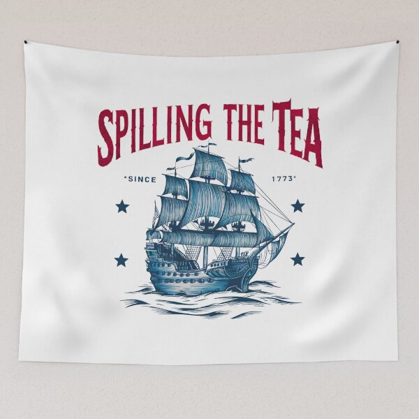 Item preview, Spilling The Tea Since 1773 American History designed and sold by Alex Songs.