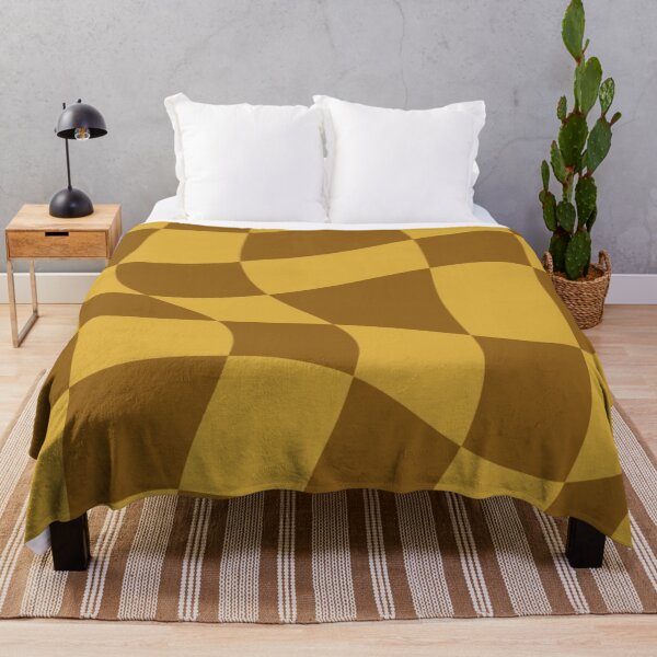 Item preview, Yellow and Brown Checkerboard designed and sold by ZedColors.