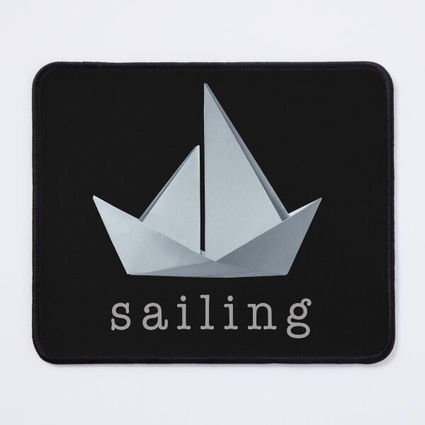 Item preview, Sailing And Yacht boat and Sailor with a Sail as a marine navigation cruise symbol and ocean or sea and lake boating sport as a water sports or sailboat and sailboating designed and sold by lightidea.