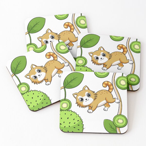Item preview, Fluffy Cat with Kiwi Spots on a Kiwi Vine designed and sold by omerfdln34.