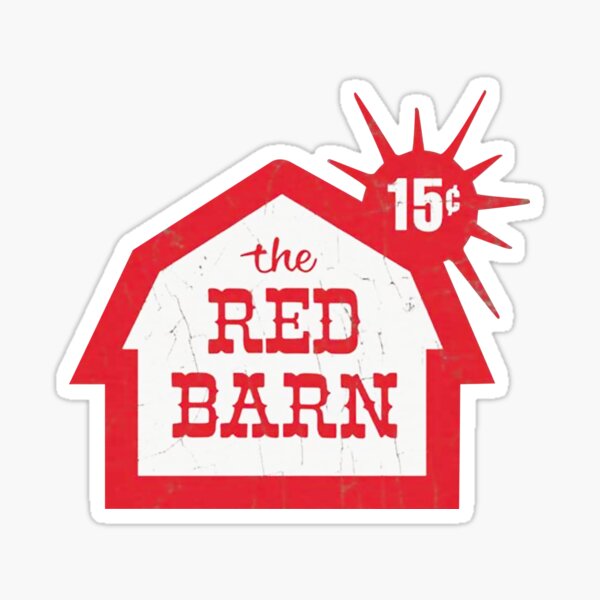 Item preview, The Red Barn retro hamburger logo - defunct fast food chain designed and sold by PIXEL POP DESIGNS - Beyond the Norm!.