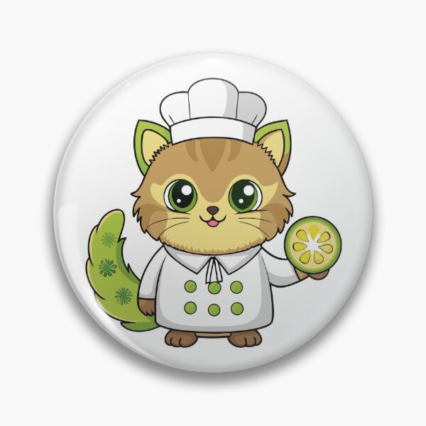 Artikelvorschau, Flauschige Katze mit Kochmütze mischt Kiwis zu köstlichen Kreationen entworfen und verkauft von omerfdln34.