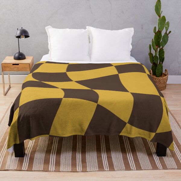 Item preview, Yellow and Brown Checkerboard designed and sold by ZedColors.