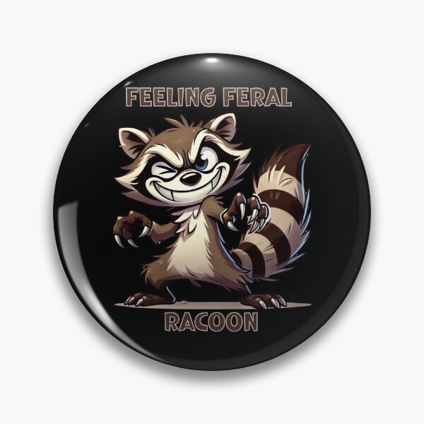 Item preview, Feeling Feral Raccon  designed and sold by ArtFeverShop.