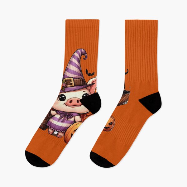 Item preview, Two Cute Pigs Dressed Up for Halloween Fun designed and sold by freackly.
