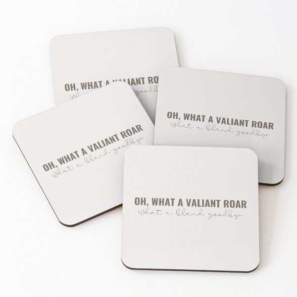 Item preview, Oh, what a valiant roar what a bland goodbye - Taylor Swift designed and sold by bombalurina.