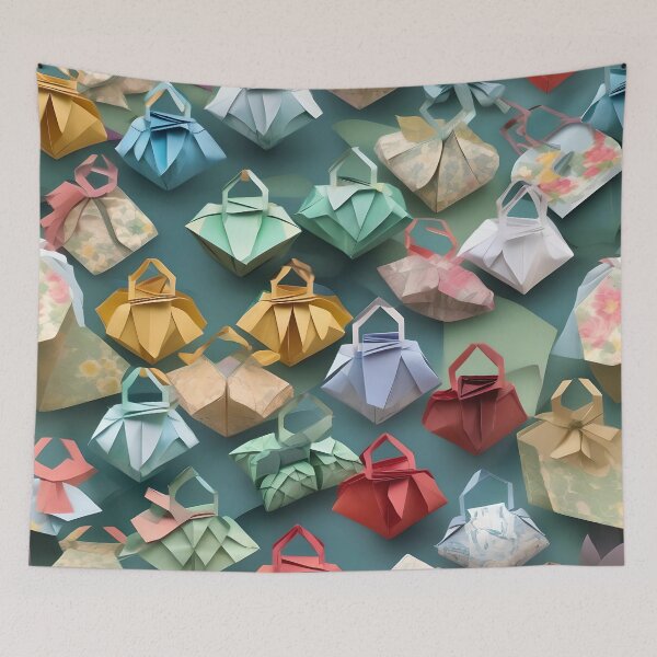 Item preview, Origami Art - Elegance in Hand: A Collection of Regency Reticule Handbags  designed and sold by ArtfulFolds.
