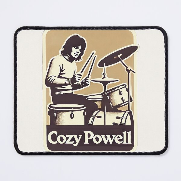 Item preview, Retro Cozy Powell Drumming Art designed and sold by Retro Travel Design.