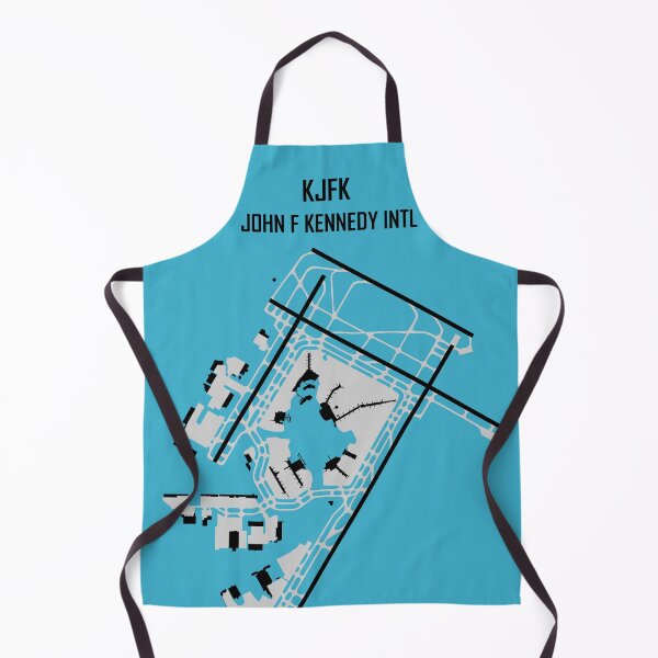 Item preview, NEW YORK Airport KJFK B&W Black Runways designed and sold by AeroArtCreation.
