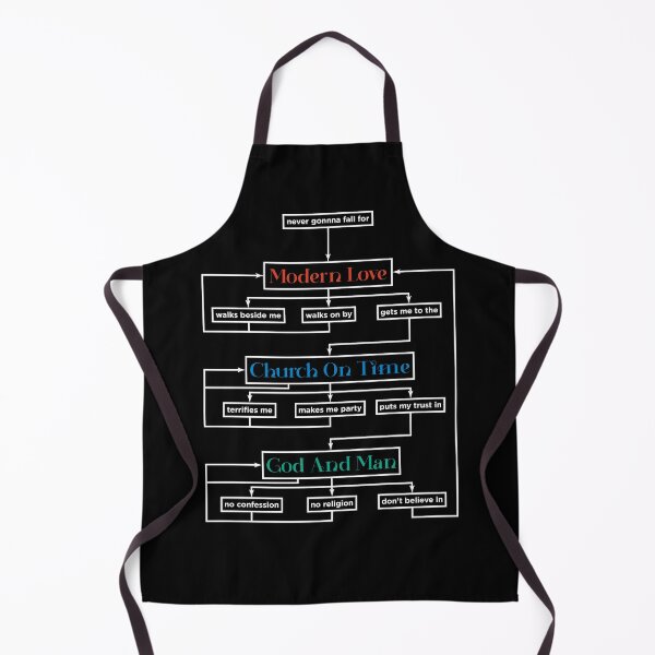 Item preview, David Bowie - Modern Love Flowchart - White designed and sold by ABSTRACT-IVISM.