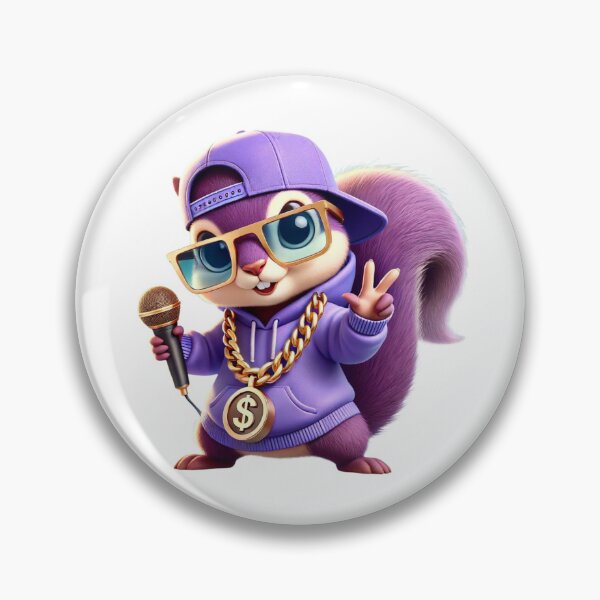 Item preview, Hip Hop Purple Squirrel T-Shirt 2 designed and sold by sourcecon.