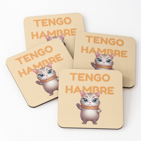 Item preview, I'M HUNGRY CUTE KITTY FUNNY SPANISH QUOTES designed and sold by La Loca.