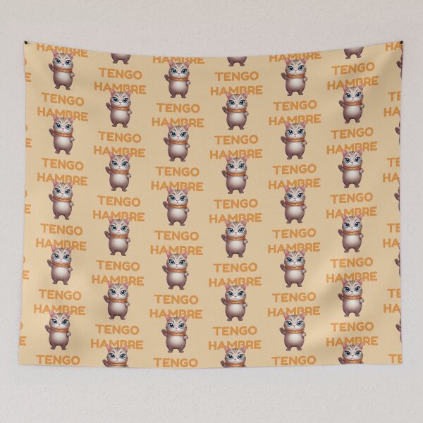 Item preview, I'M HUNGRY CUTE KITTY FUNNY SPANISH QUOTES designed and sold by La Loca.