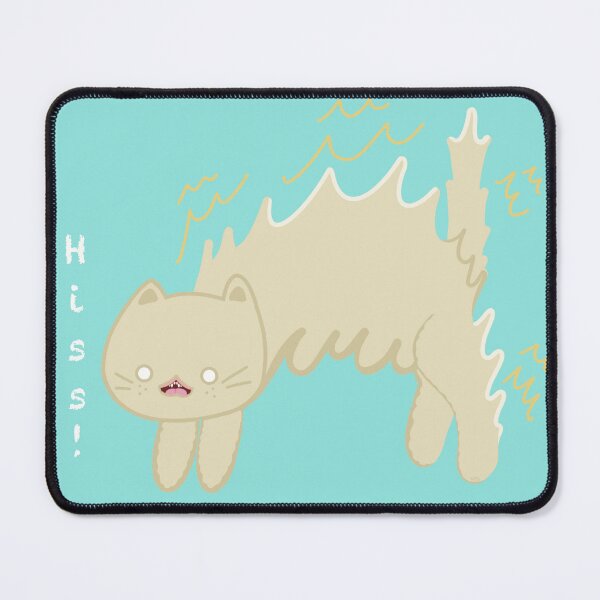 Item preview, Hiss. Warning, a Cute but Started Cat. designed and sold by Catphonesoup.