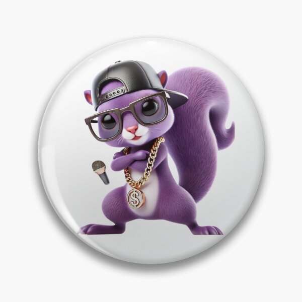 Item preview, Hip Hop Purple Squirrel T-Shirt 3 designed and sold by sourcecon.