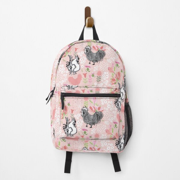 Item preview, Black and White Roosters in Pink designed and sold by LIMEZINNIASDES.