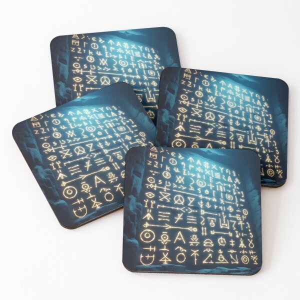 Item preview, Illuminated Runes: The Wall of Secrets designed and sold by aminz4.