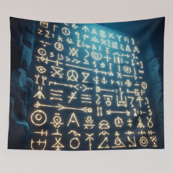 Item preview, Illuminated Runes: The Wall of Secrets designed and sold by aminz4.