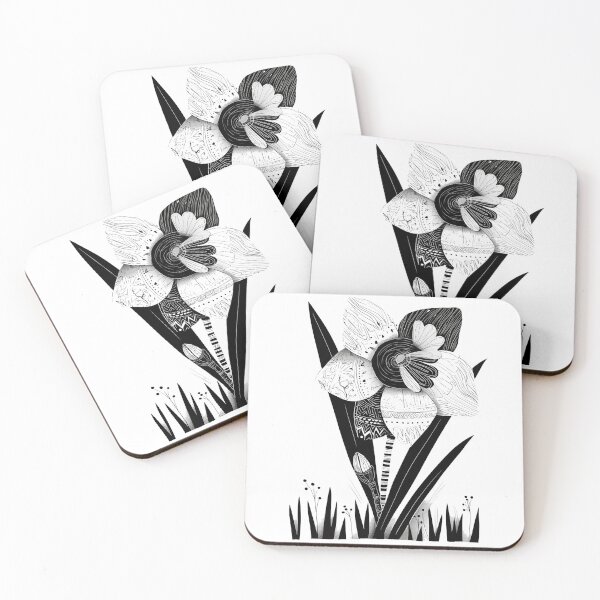 Item preview, mono tone zentangle flower,black an white designed and sold by CHAEJIMIN.