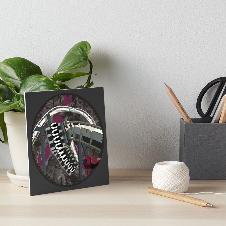 Arch Nemesis Blood Coaster Design Art Board Print