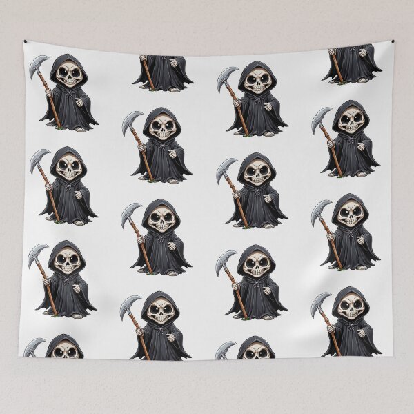 Item preview, Adorable Grim Reaper designed and sold by NerdscapeDC.