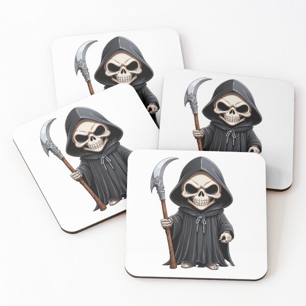 Item preview, Adorable Grim Reaper designed and sold by NerdscapeDC.