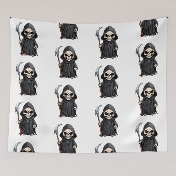 Item preview, Adorable Grim Reaper designed and sold by NerdscapeDC.