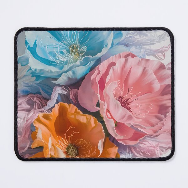 Item preview, Ethereal Trio: Delicate Silk-Like Flower Painting designed and sold by PrintableByZaah.