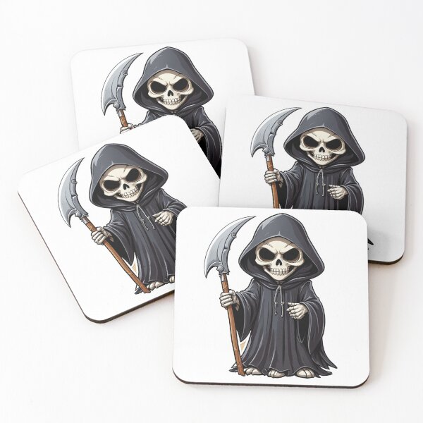 Item preview, Adorable Grim Reaper designed and sold by NerdscapeDC.