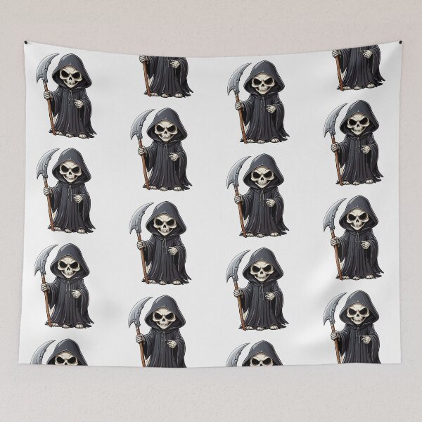 Item preview, Adorable Grim Reaper designed and sold by NerdscapeDC.